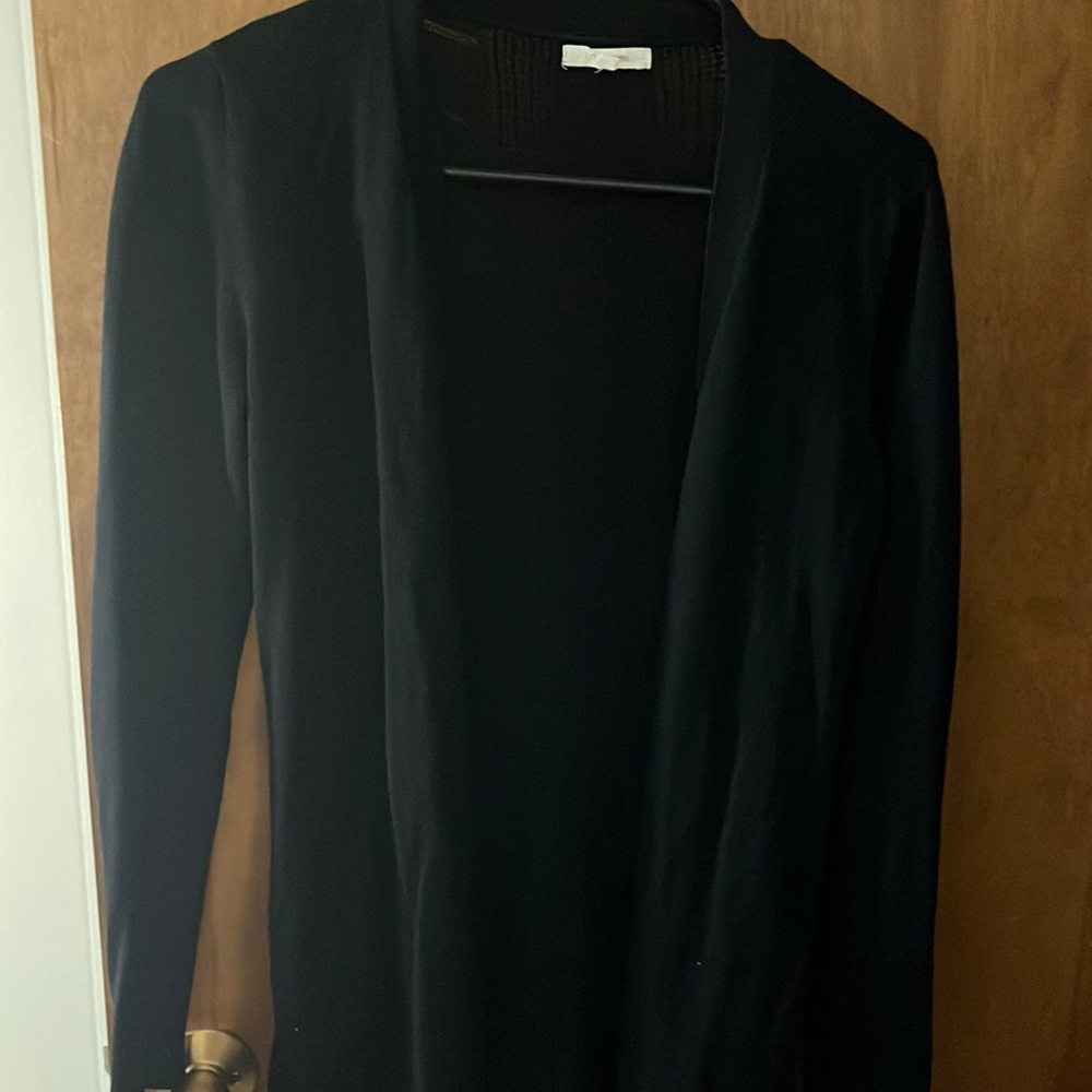 black cardigan